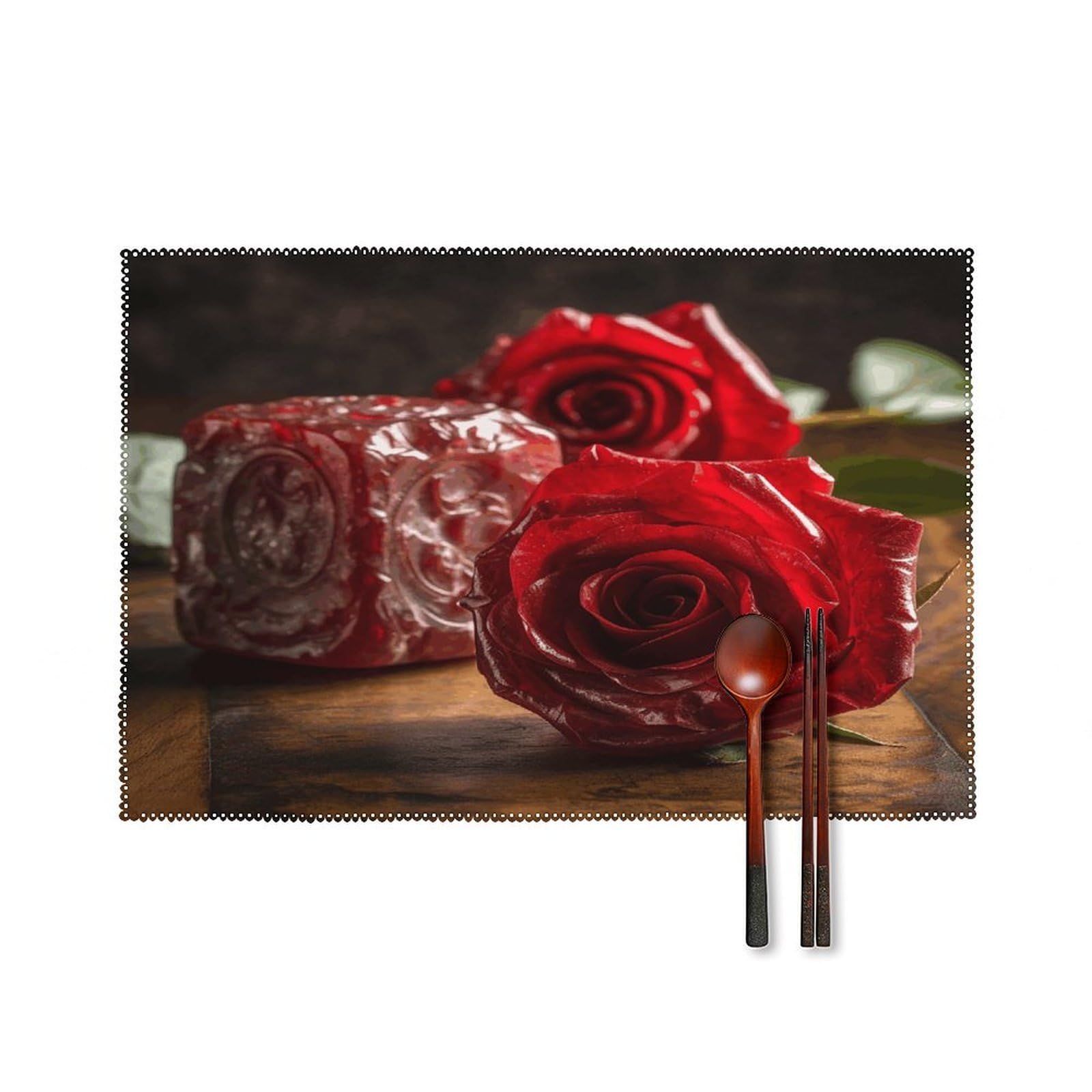 Fodpand Style Flower Decorations Placemats Set Of 4 Place Mats Table Mats
