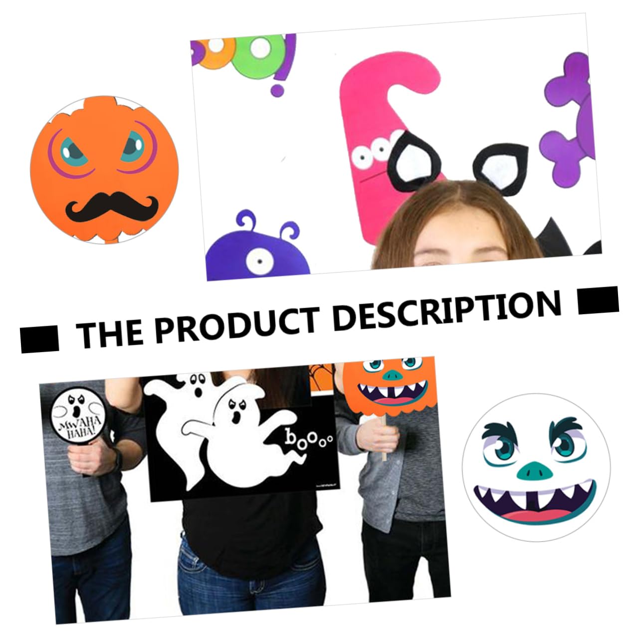 HEMOTON 48 Hojas Pegatinas Halloween Calabaza Eva para Manualidades Infantiles Diy Decoración Fiesta Niñas