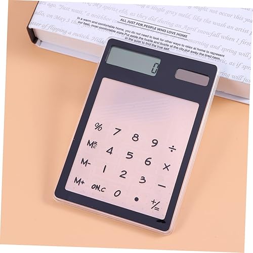 Miniatura 8 de STOBOK Calculadora para niños pequeños, 2 unidades, calculadora ultrafina, calculadora simple, calculadora táctil transparente, pantalla táctil,