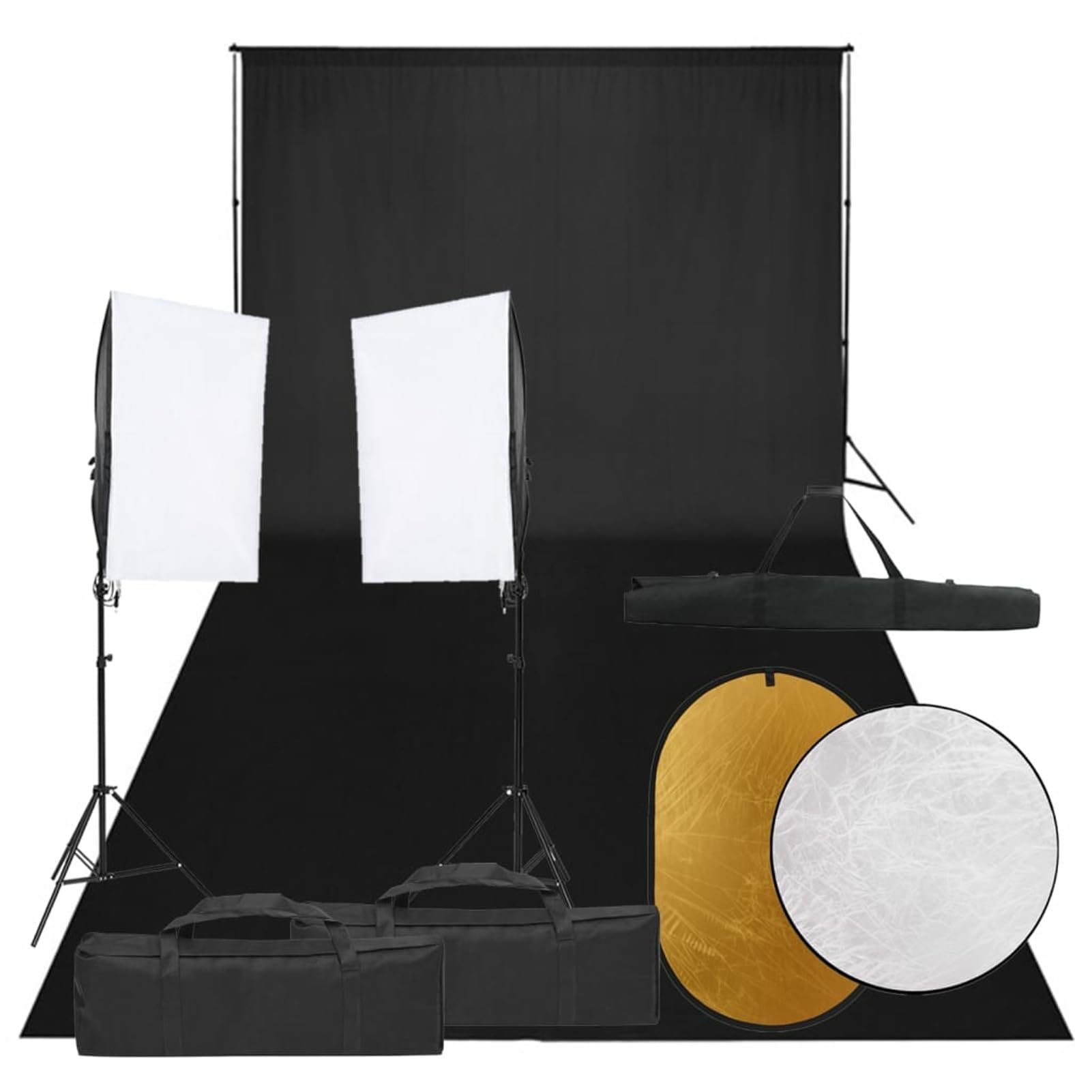 ZEYUAN Kit de Estudio fotográfico con Set de Luces, Fondo y Reflector, Estudio Fotográfico, Green Screen, Iluminacion Fotografia, Fondo para Fotografia, Fotografia Accesorios,
