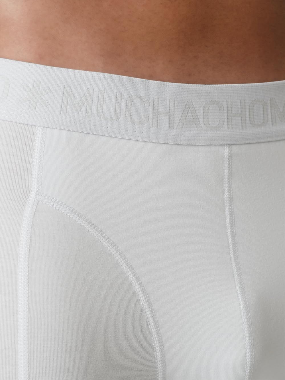 Muchachomalo Uomo Boxer 10-Pack, Tinta Unita, Cotone, Fascia Elastica