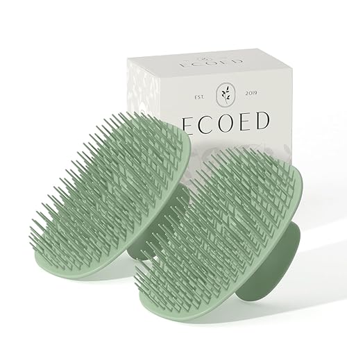 Miniatura 9 de ecoed Cepillo de champú para el cuero cabelludo, limpiador de cuero cabelludo para la eliminación de la caspa, cepillo de cabello para el cuidado