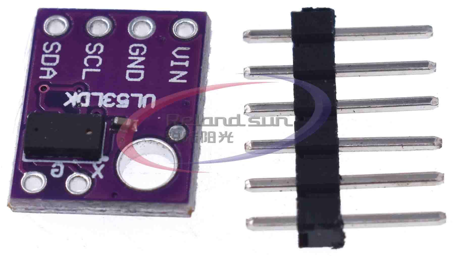 VL53L0X Time-of-Flight (ToF) Laser Ranging Sensor Breakout 940nm GY-VL53L0XV2 Laser Distance Module I2C IIC (Purple)