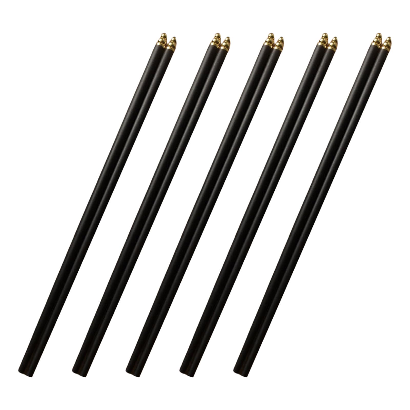 MALSSE 5 Pair Traditional Chinese Wood Chopsticks Earting Utensils for Cooking and Eating in Restaurants or Home Chopsticks