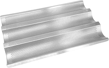 ＫＬＫＣＭＳ Bandeja de baguete francesa Forma de cozimento de pão francês antiaderente respirável multifuncional forma de bolo esteira pão assadeira assadeira