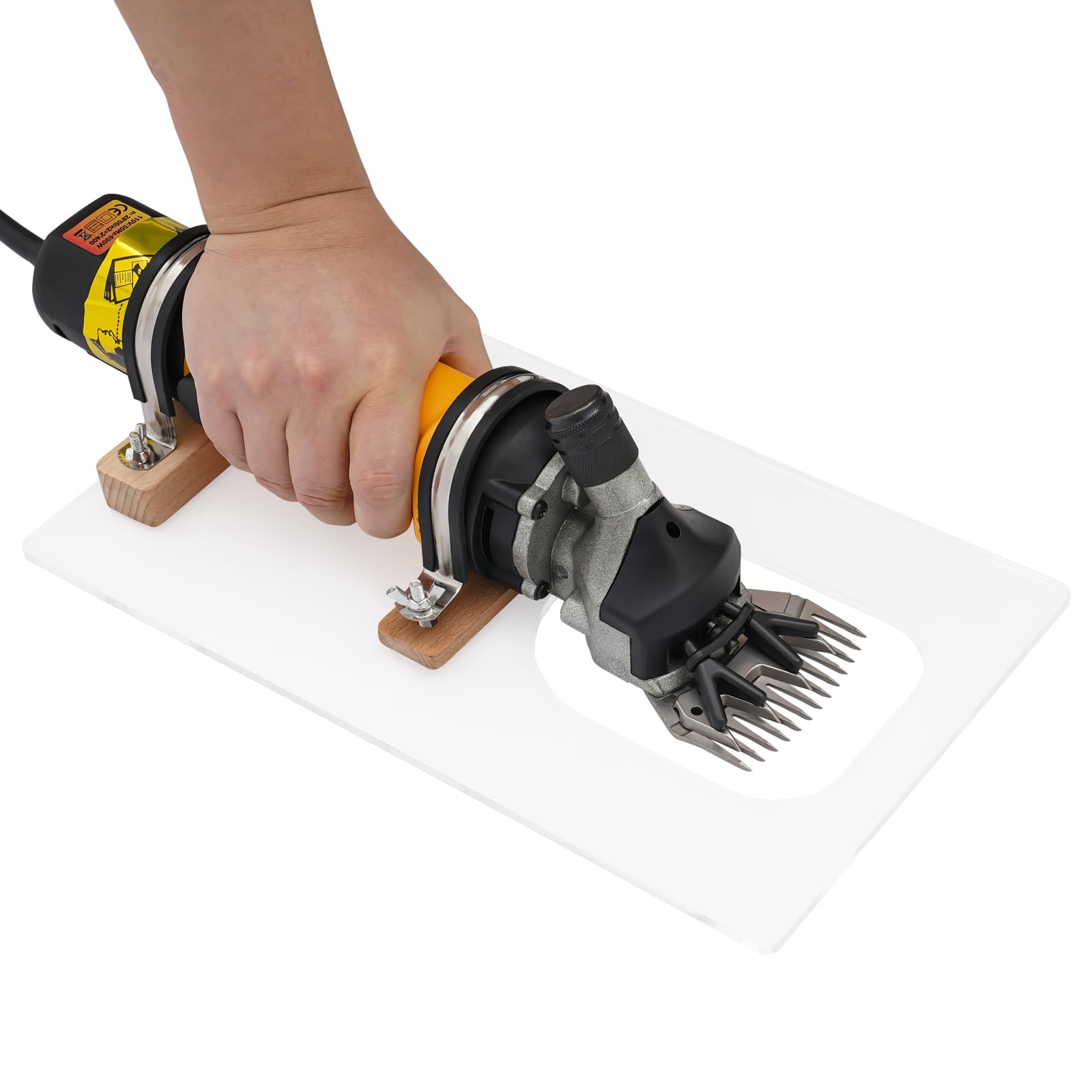 Cortacésped eléctrico para alfombra YUYUZI, 690W, velocidad ajustable, baja vibración