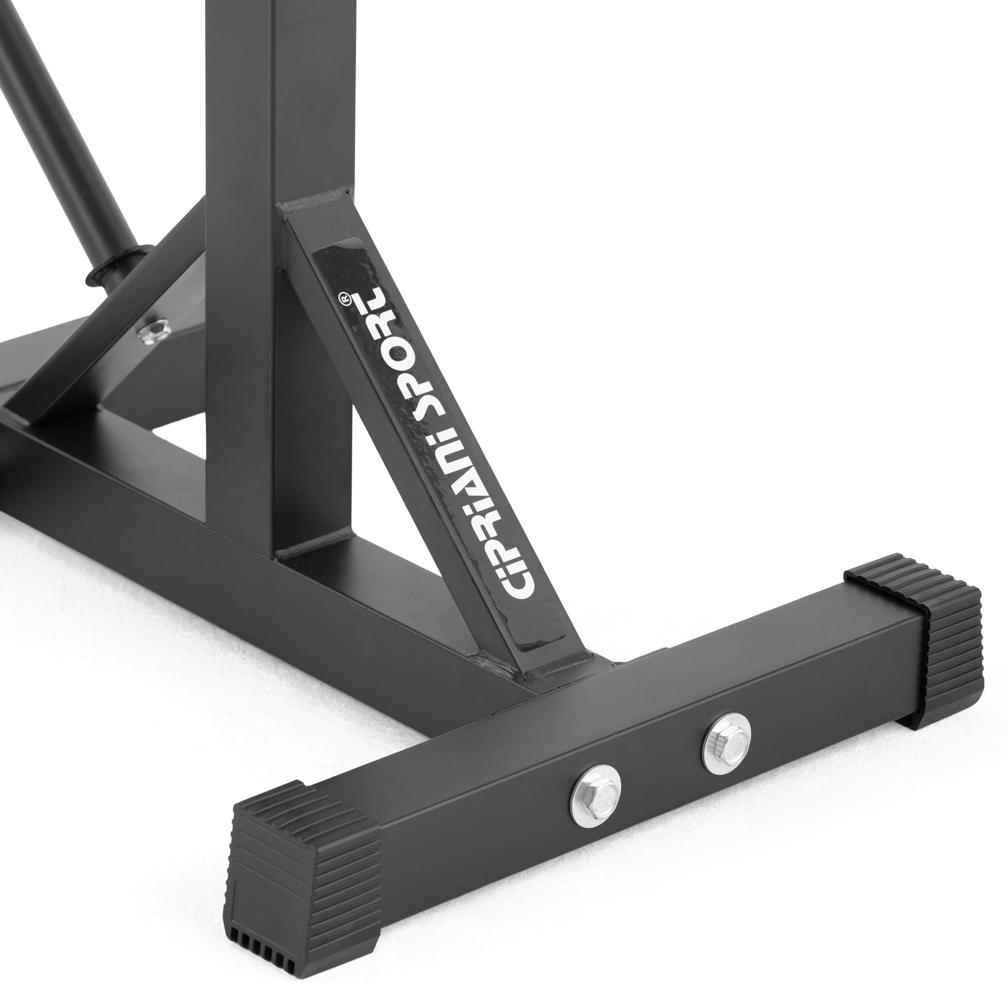 Rack Palestra Regolabile per Bilanciere, Squat Rack Acciaio con Supporti Altezza Regolabile, Porta Pesi Casa