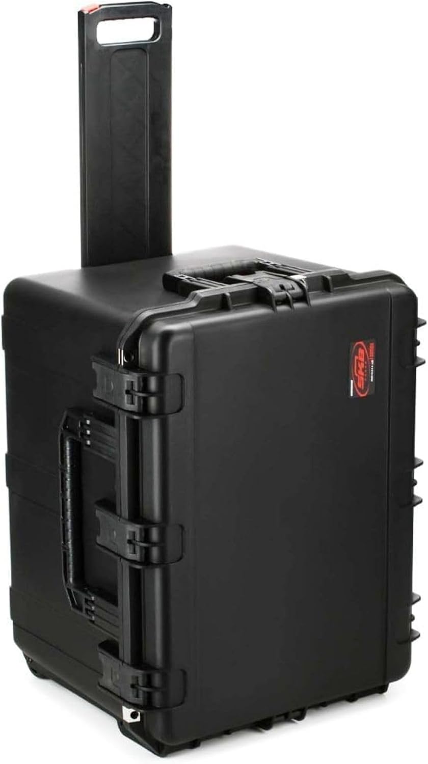SKB iSeries Watertight Case, Heavy Duty Container Waterproof Box with Secure Gasket Seal and Cushion Grip Handle, 26.58" x 20.56" x 17.65", Black