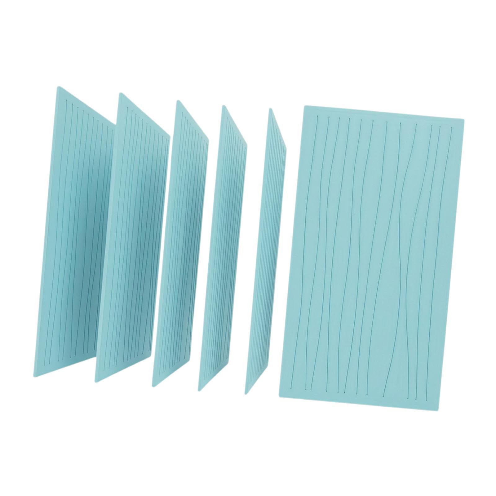 6 Pezzi Pannelli Acustici Art Pannelli Murali Fonoassorbenti Riduzione Rumore in Poliestere Installazione Facile Adatti per Studio, Lago Blu