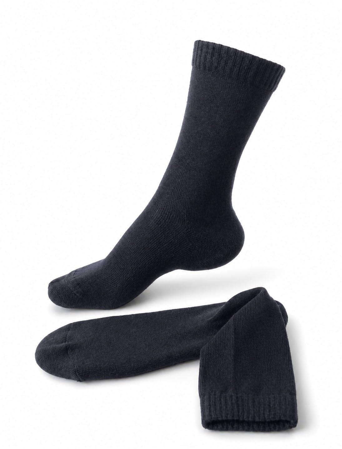 Diabetic & Arthritis Care Socks With Gel Padded Cushion, Seamless, Stretchable, Anti-Microbial Coating, Unisex, Black, 1 Pair (Small)-image-28