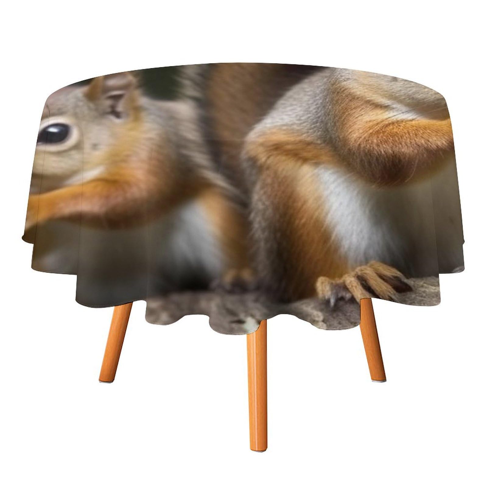 Nappe ronde écureuil lavable anti-poussière pour simplifier l'entretien
