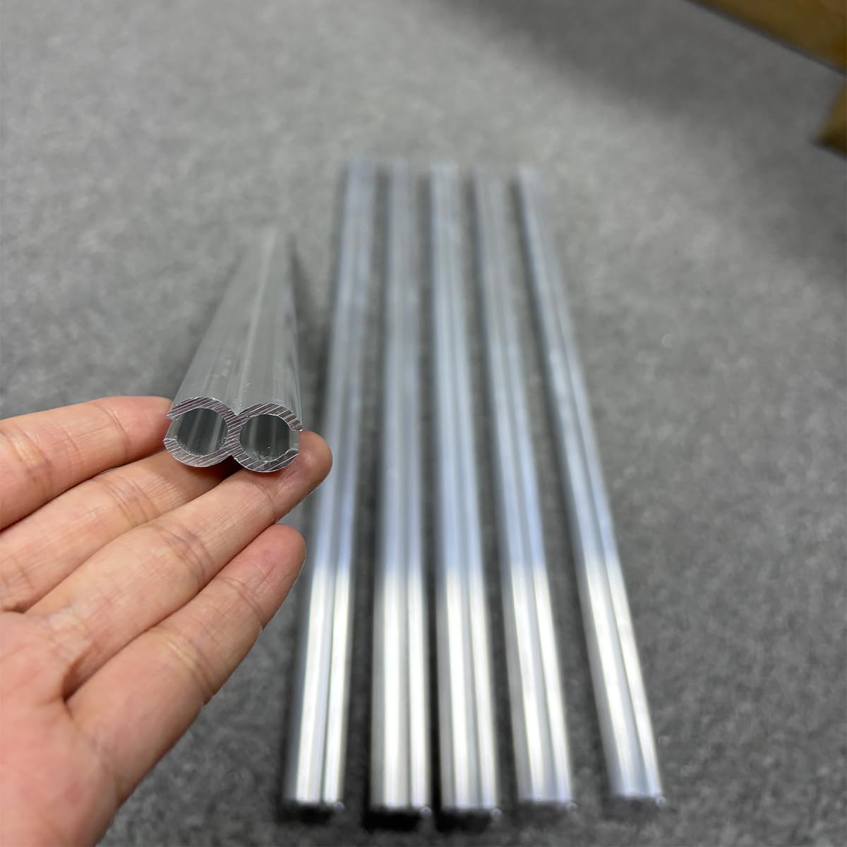 6 Stück 50 cm Aluminium-Markisenschienenkanäle "Figur von 20.3 cm + 3 m 6 mm-4 mm Zelt-Paspelierung, Perlenmarkise, Auffahrt-Set für T4, T5, T6, T7, Wohnmobil, Wohnwagen, Wohnmobil, Wohnmobil