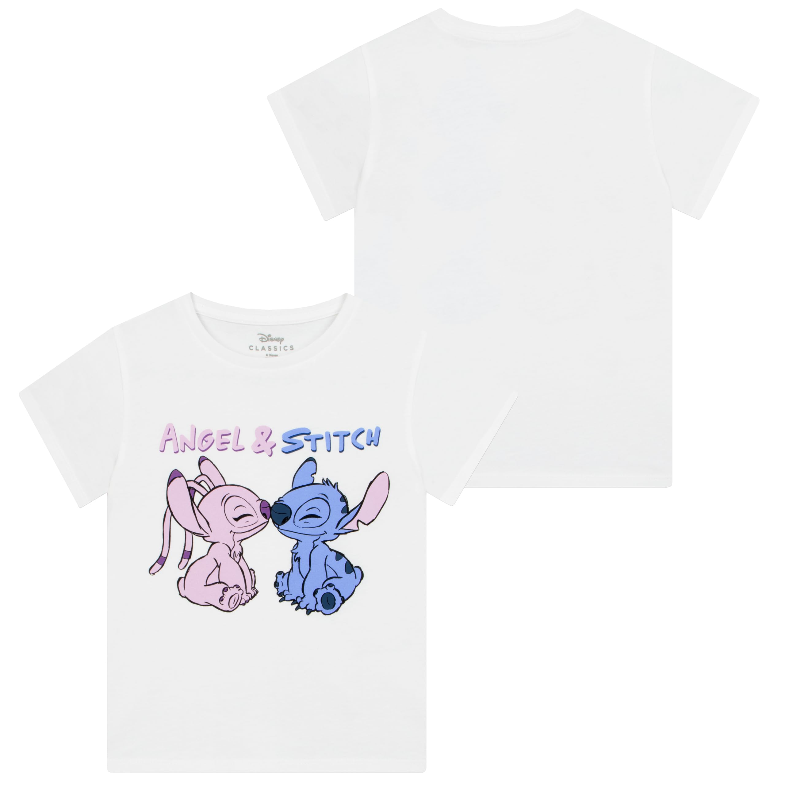 Disney Stitch T-shirt 2 Pack | Multipack Koszulek dla Dziewczynek | Ubrania Stitch Dla Dziewczynek