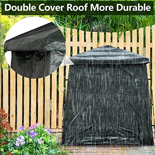 Texinpress Bike Storage Tent,78.7"X39.4"X74.8" Storage Shed For 2-3 Adult Bikes,Lawn Mower,Garden Tools Waterproof Heavy-Duty #TOP4