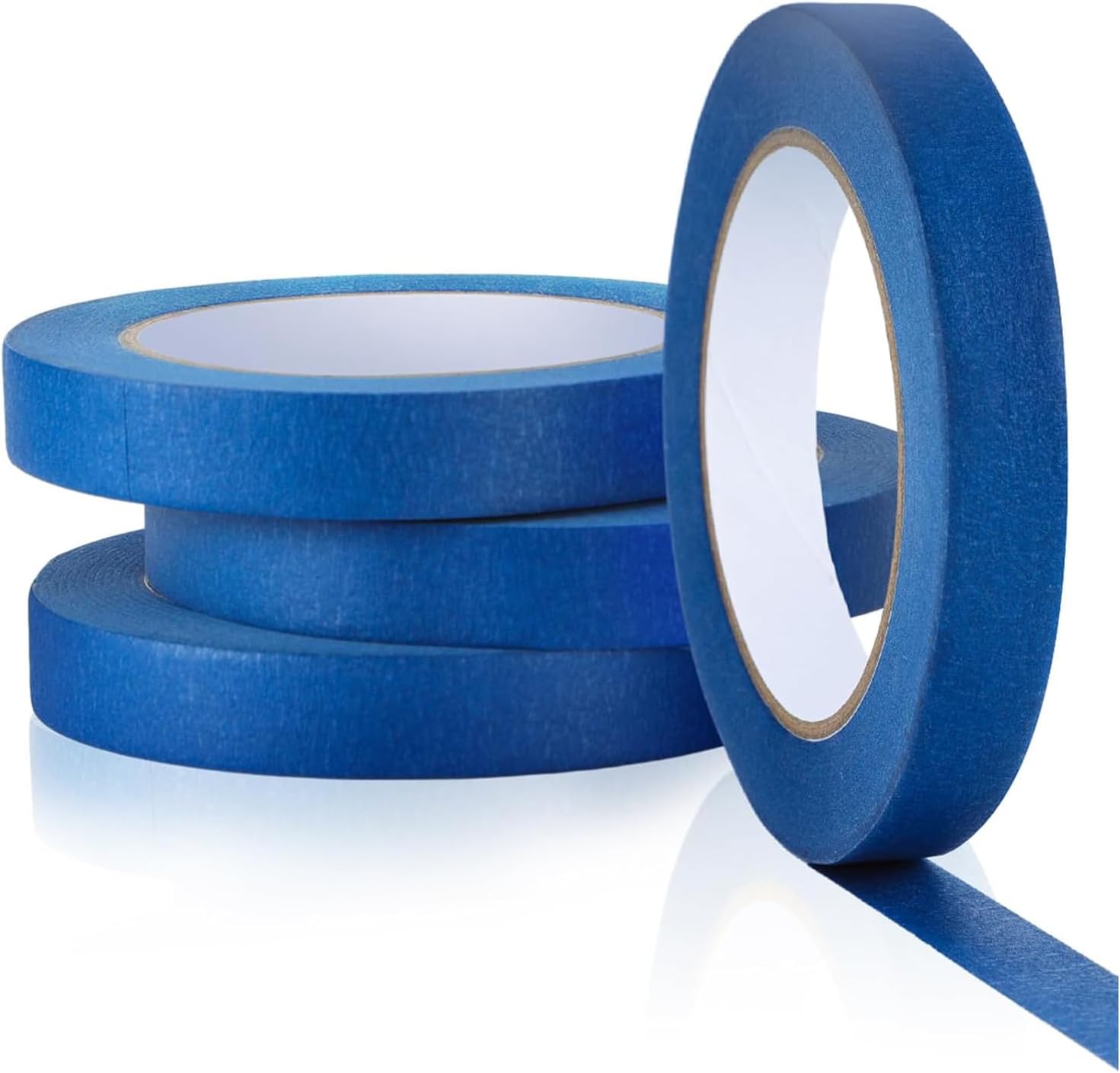 JoyzzzBlue Painters Tape, 4 Rolls 20mmx50m Blue Masking Tape, Painting Tape with Adhesive Backing, Masking Tape for DIY Crafts and Arts, Easy Removal Painter's Wall Paper for Decoration, Labeling