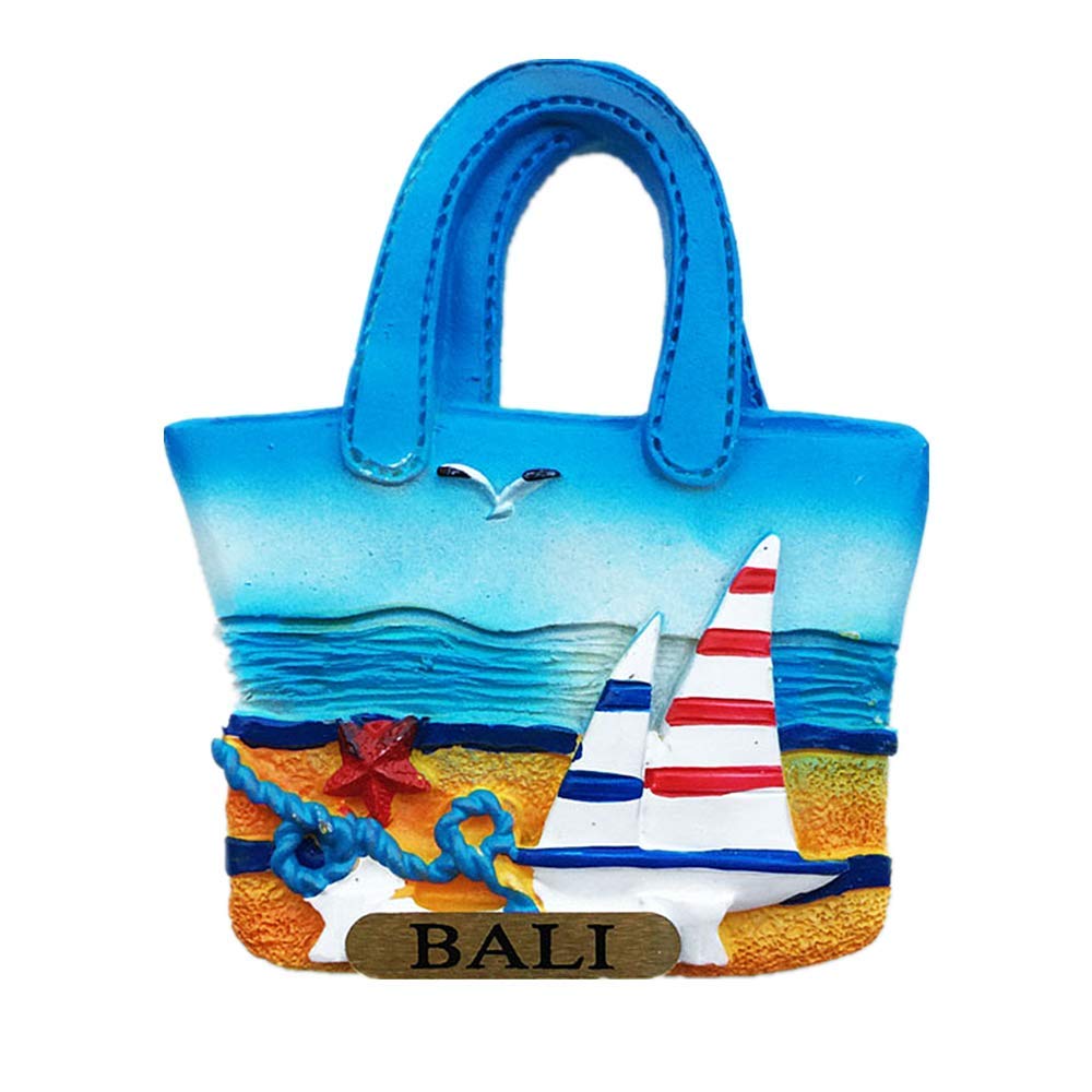 MUYU Magnet 3D Bali Indonesia Fridge Travel Souvenir Gift Home Kitchen Refrigerator Decoration ic Sticker Collection