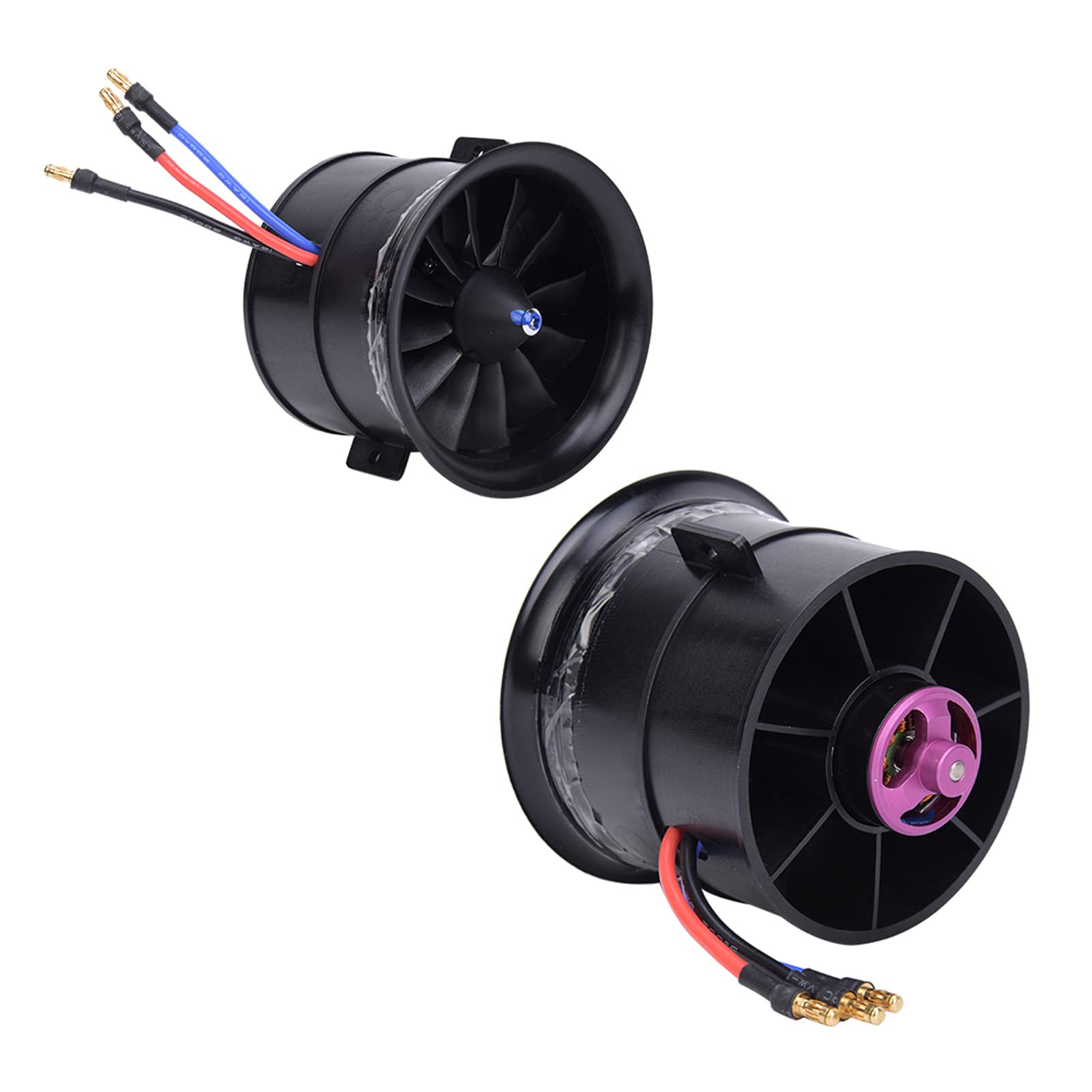 70 mm de 12 cuchillas de hélice con motor de arranque, hélice del ventilador del modelo de aeronave RC para piezas de aeronaves modelo RC KV3400 4S EDF 70 alcantarilla (KV3400 4S EDF 70 Rulta)