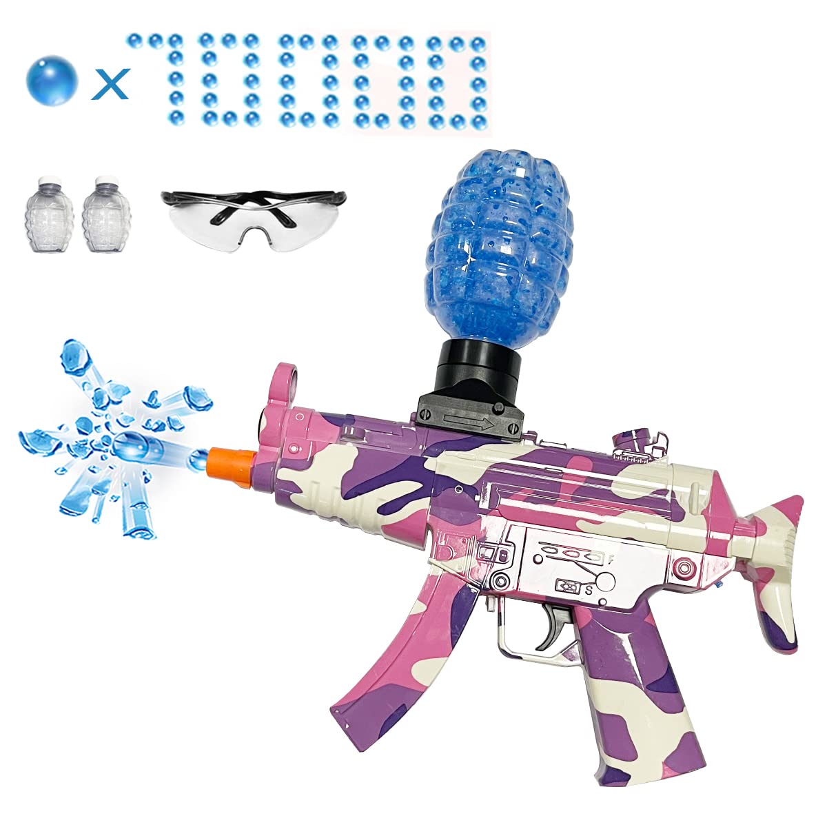 Buy Jenyolon Gel Ball Blaster, Splatter Ball Blaster with 70000 Water