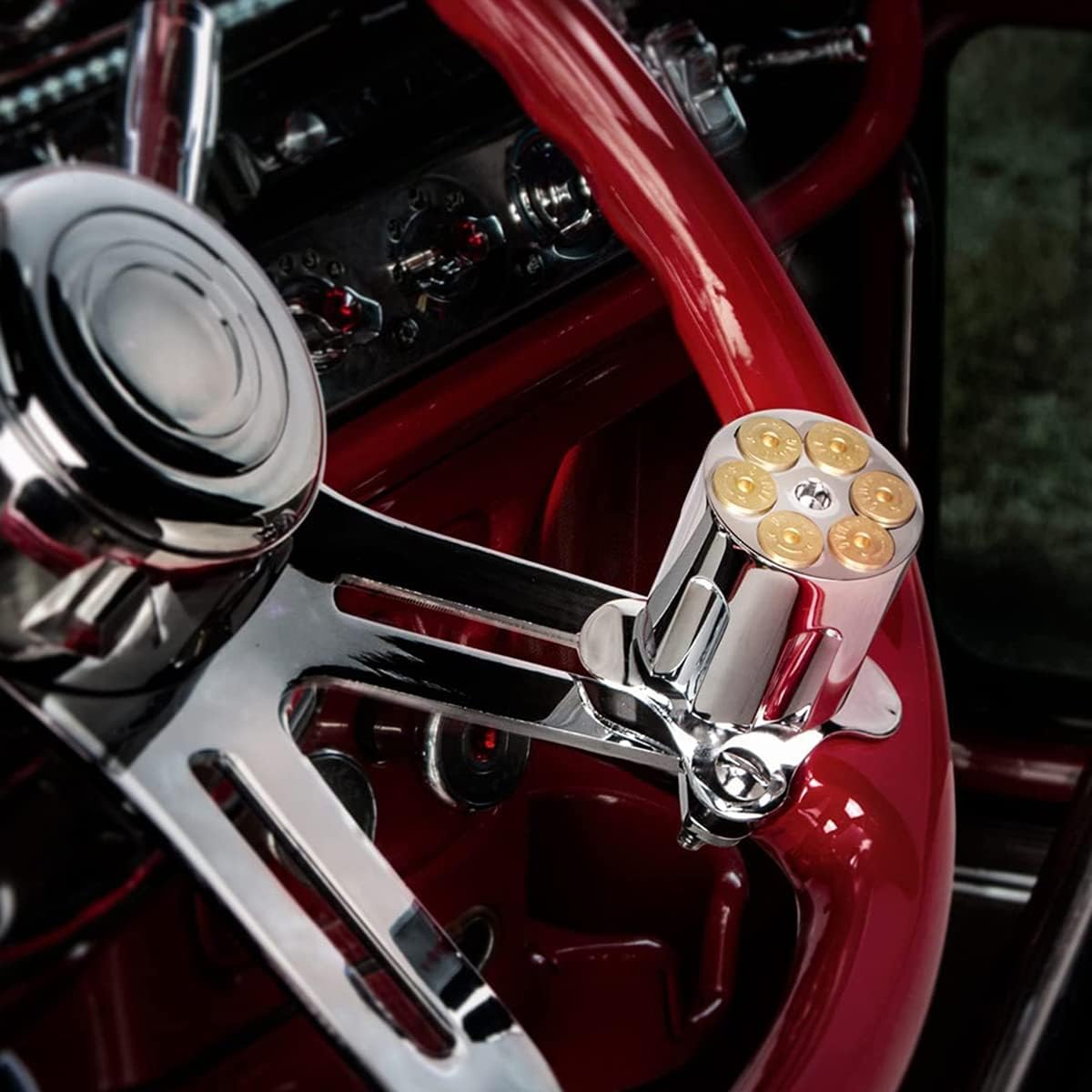 United Pacific 70106 Heavy Duty Aluminum Gun Cylinder Steering Wheel Spinner for Trucks & Heavy Equipment, Reduce Effort & Fatigue - ONE Wheel Spinner : Automotive