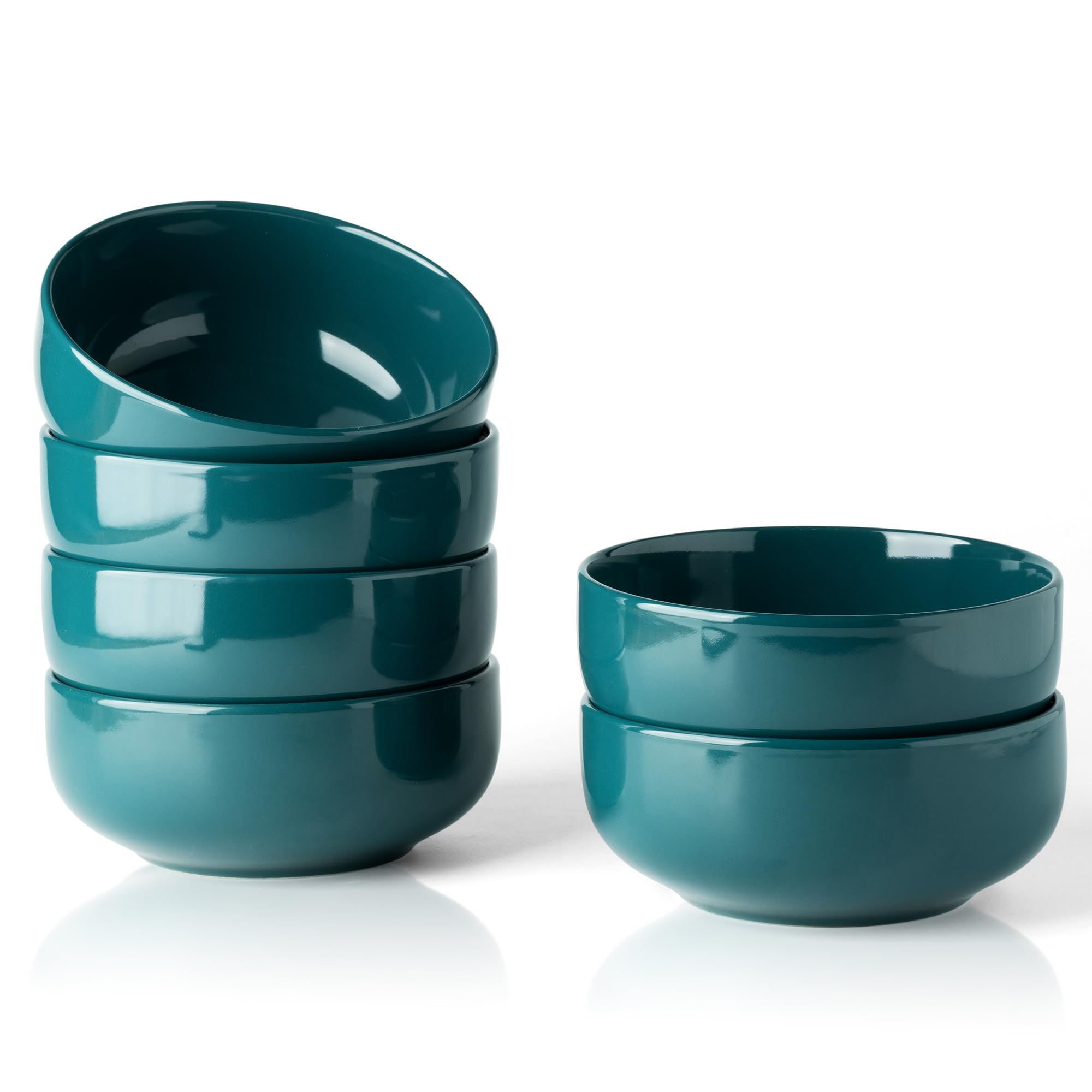 Snapklik.com : Stoneware Cereal Bowls Set For Kitchen, 22oz Ceramic ...