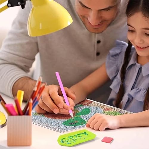 Miniatura 6 de Kits de pintura de diamantes de girasol, pintura de diamantes de taladro completo para decoración de pared del hogar, distintivo 16 x 20 pulgadas