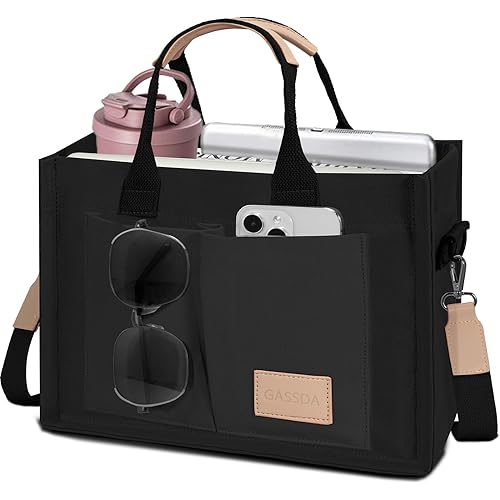 Tote Bags for Women Canvas Tote Purse Crossbody Bags with Pockets Top Handle Shoulder Handbags Satchel Bags for Women