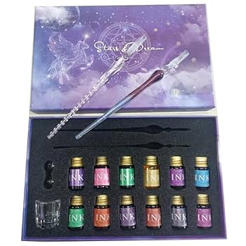 Amazon | Ducale(ドゥカーレ) ガラスペン セット インク12色