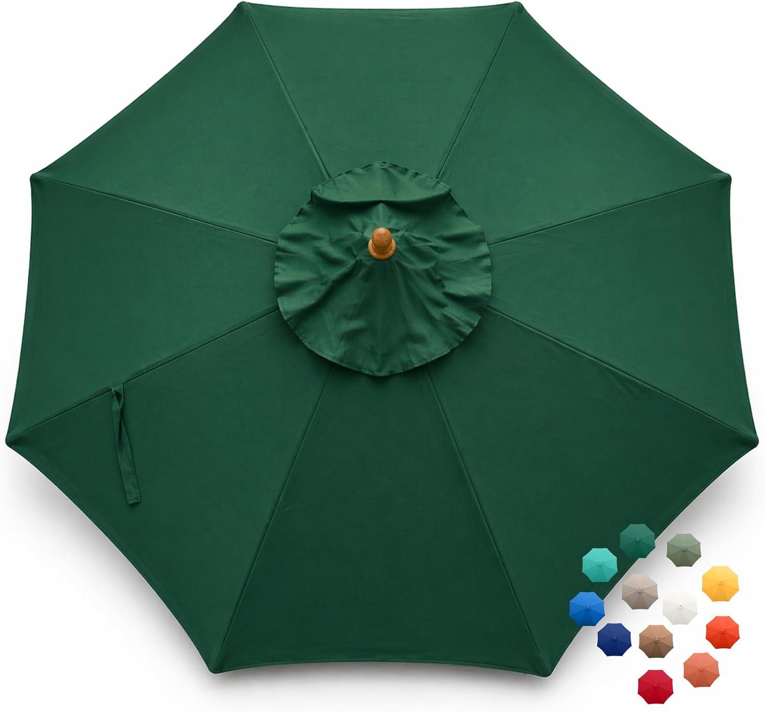Formosa Covers 11 foot 8 Ribs Market Patio Replacement Umbrella Canopy For Outdoor Octagonal NOT Compatible with Cantilever or Offset Umbrellas – Taupe (CANOPY ONLY)