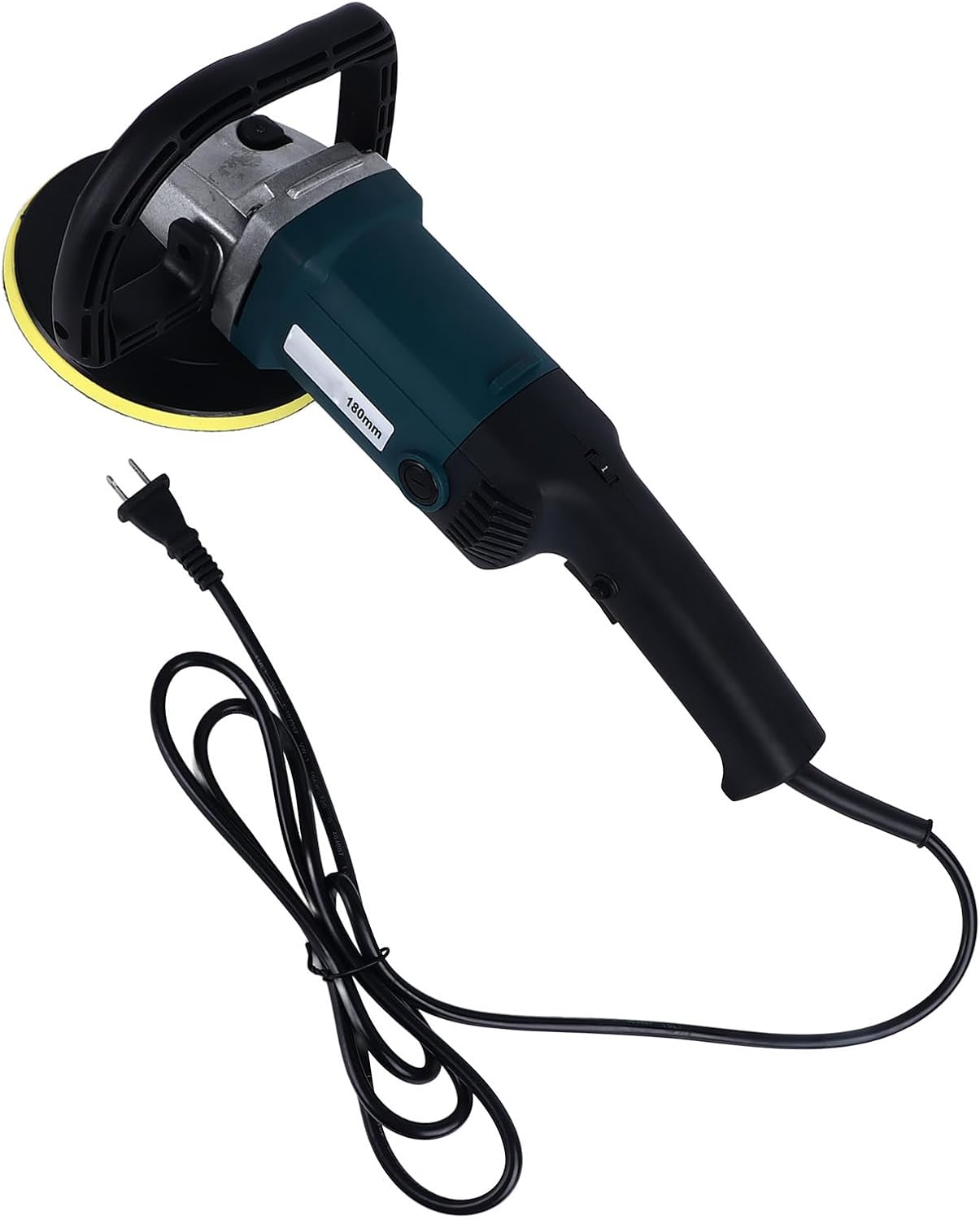 Garosa Car Polishing Machine Aluminum Copper Portable Polishing Waxer Machine 1200W 600 to 3000rpm 18cm Wheel M14 for Car Paint Tile and Waxing