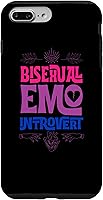 Vista 9 de iPhone 15 Bisexual Emo Introvertido Orgullo Moderno Místico Adolescente Estilo Gótico