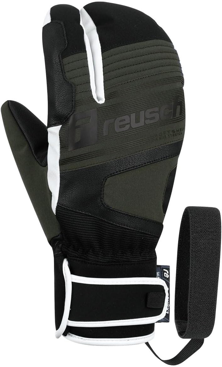 エルゴグリップ 革 白黒 スキー esk-1201 松岡手袋5フィンガーグロー