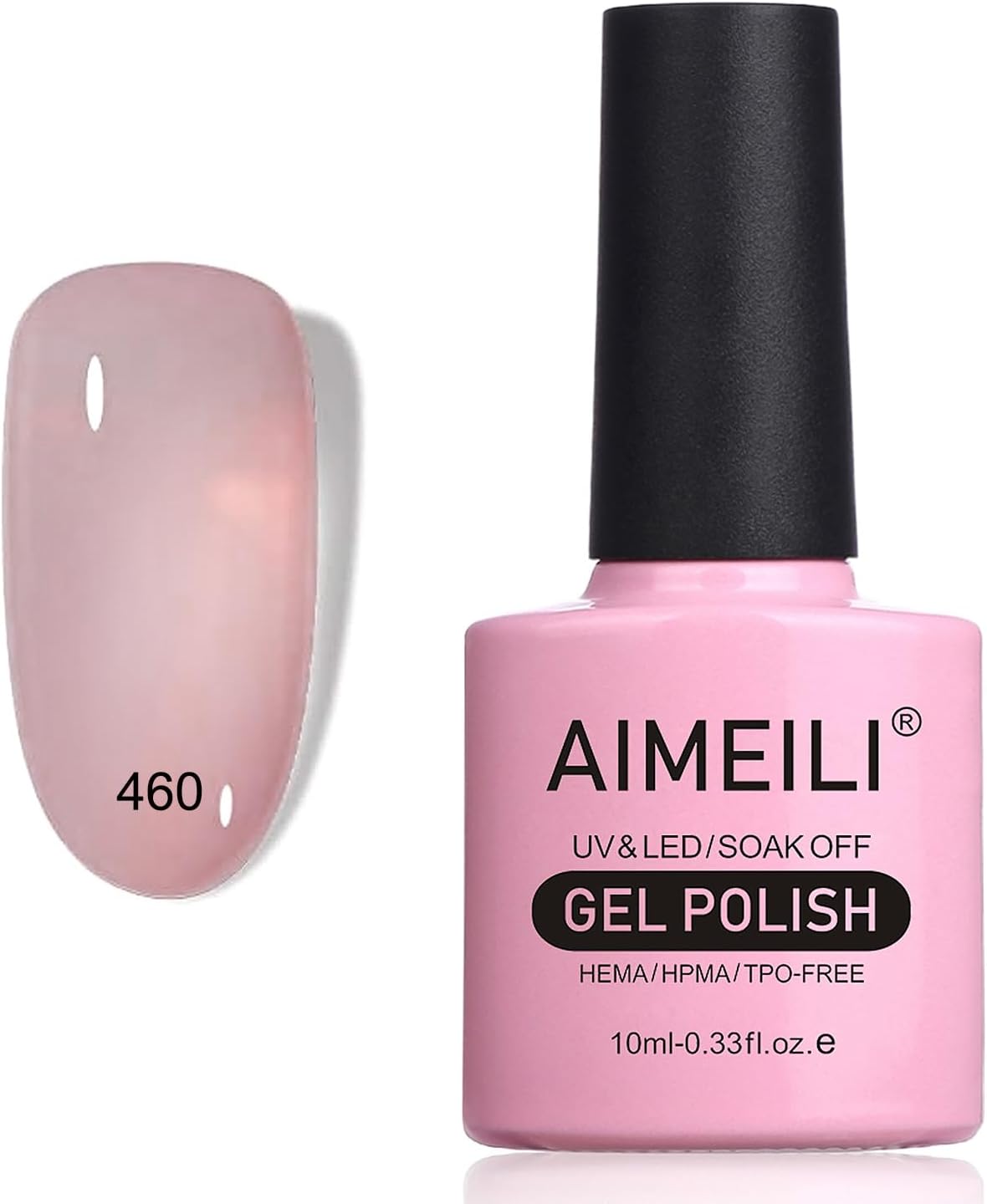 AIMEILIPuce Gel Nail Polish Soak Off U V LED Translucent Gel Polish - (460) 10ml