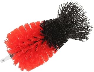 Electric Drill Cleaning Brush Attachment for Tile Polishing, Red