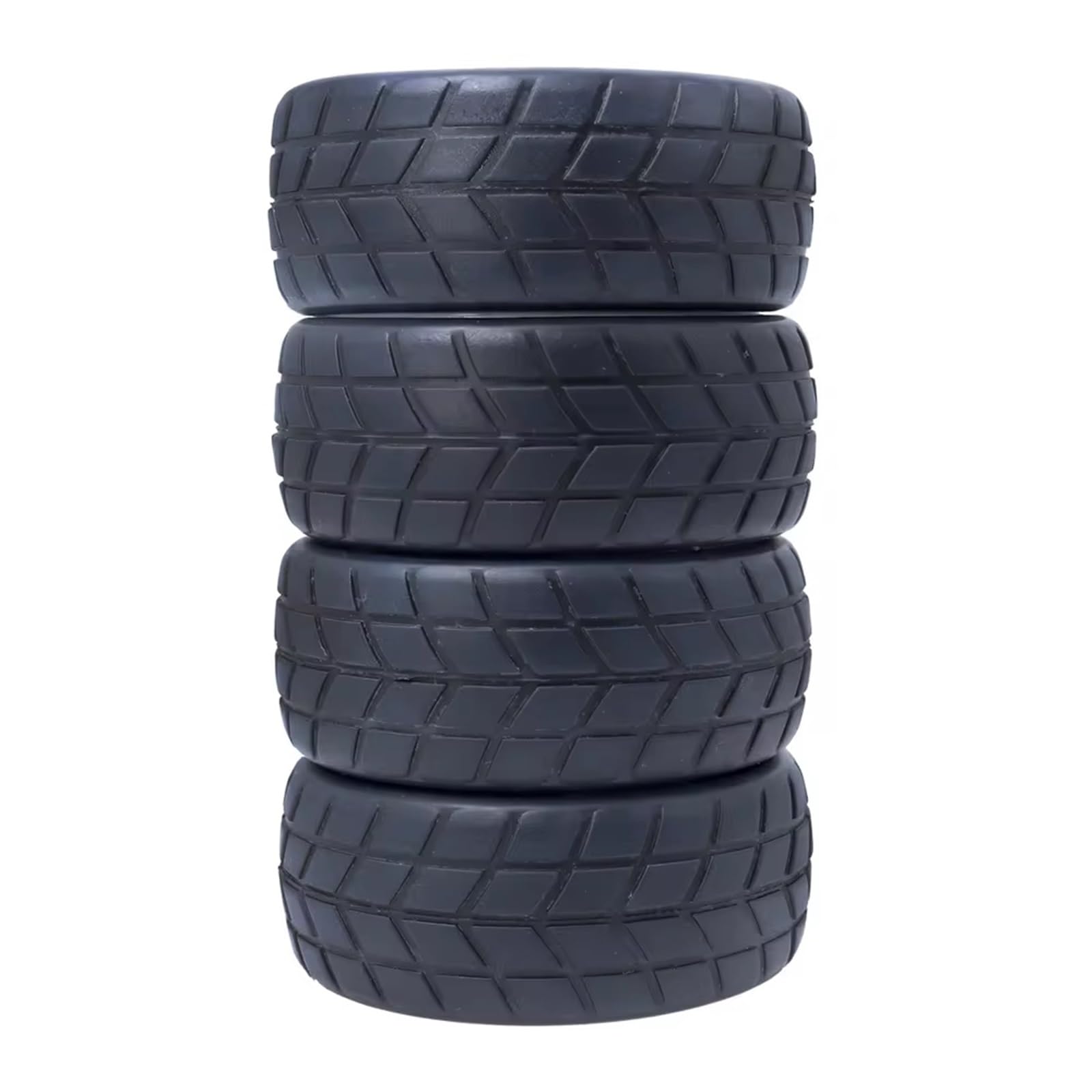 Per HPI Per Traxxas Per TRX4 Per Sakura Per D4 Per TT01 Touring Car 4PCS 1/10 RC Pneumatici Per Auto On-road Bianco Wheel Rim Hub 64mm Pneumatici 12mm Hex Ruote