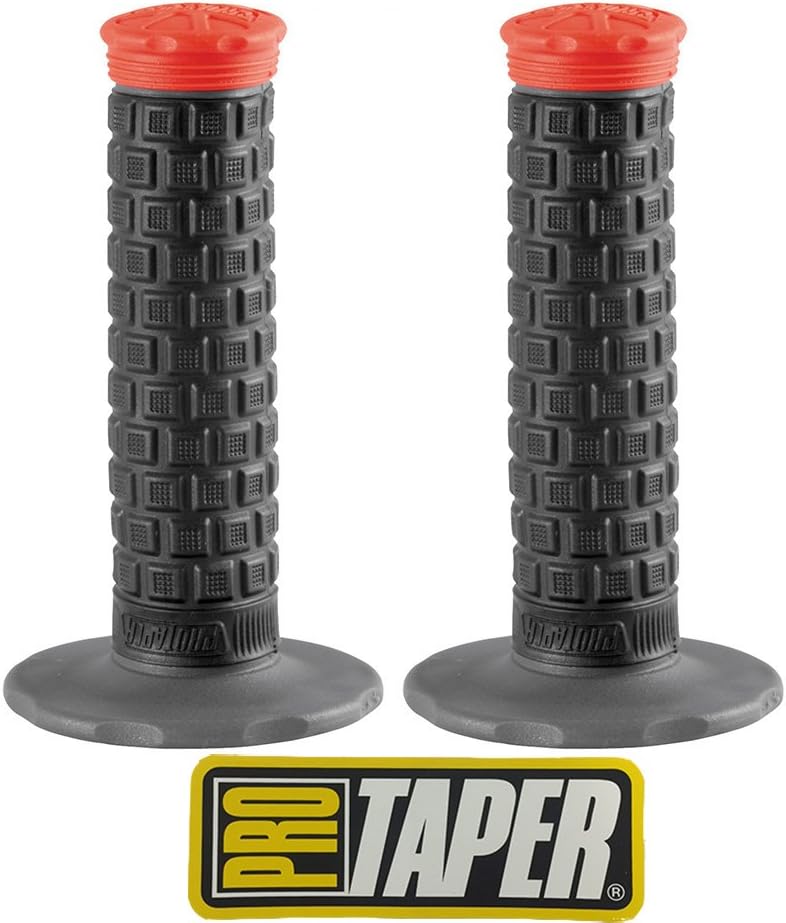 Pro Taper Pillow Top Lite MX Handlebar Grips (Black/Red