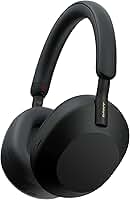 Sony Fones de ouvido WH-1000XM5 premium com cancelamento de ruído, otimizador automático NC, bateria de 30 horas, controle de voz Alexa, preto