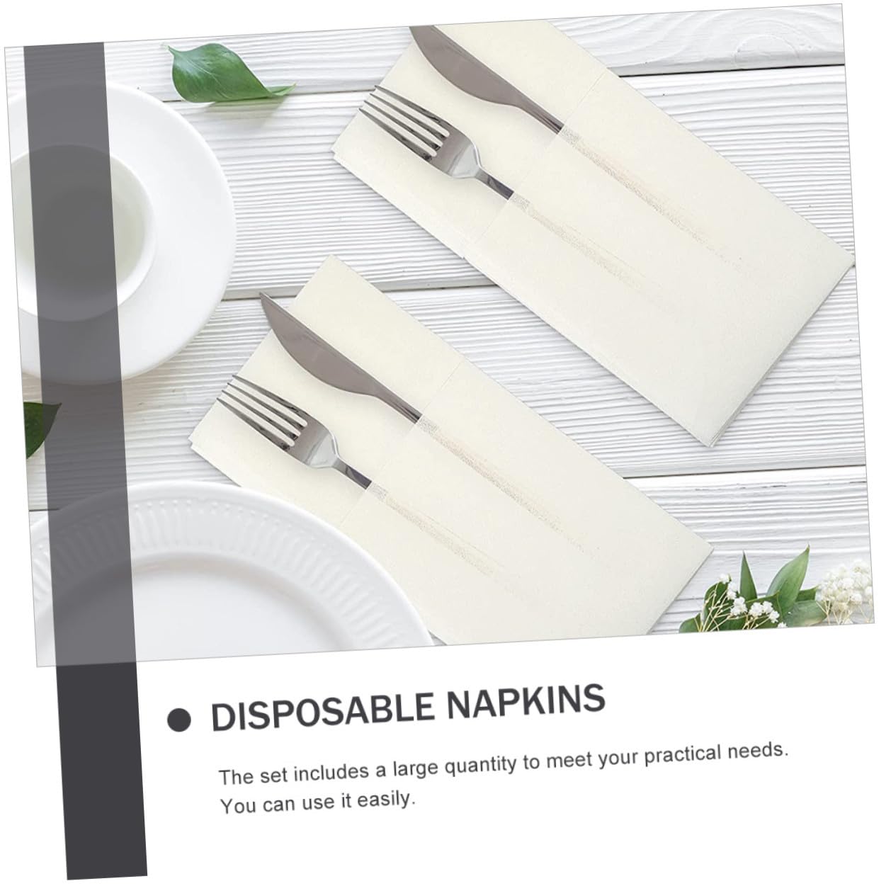 MAGICLULU 50pezzi Tovaglioli da Imballaggio Usa e Getta di Tovaglioli da Tavola per Barbecue Picnic Viaggi e Altre Occasioni Materiale di Buona Qualità Resistente e Pratico