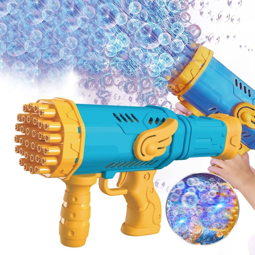 Amazon | 電動バブルガン HDL-9658 シャボン玉 LED搭載
