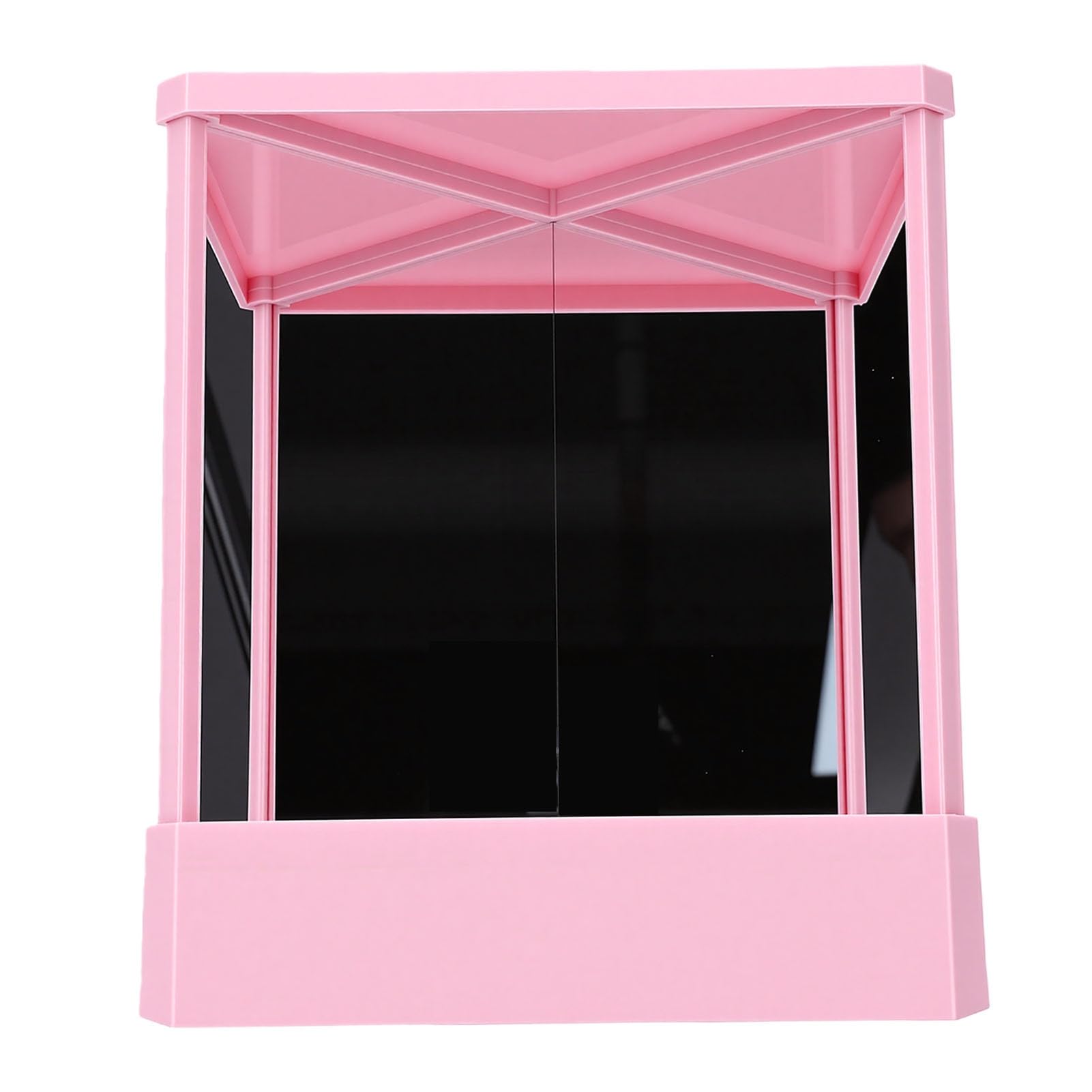 Miroir non inversable à réflexion précise rose grande taille de bureau