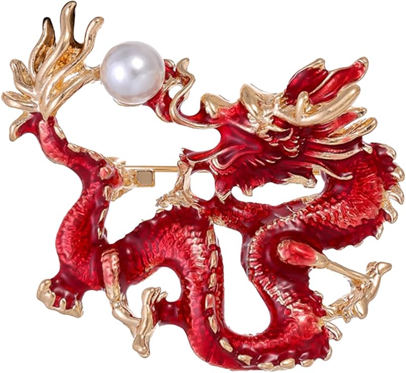 FAIRYGATE Gold Pin for Dress Brooch Crystal Pins Badge Enamel Lapel Brooches for Women Jewelry Decoration for Birthday Dating Party Anniversary UC31