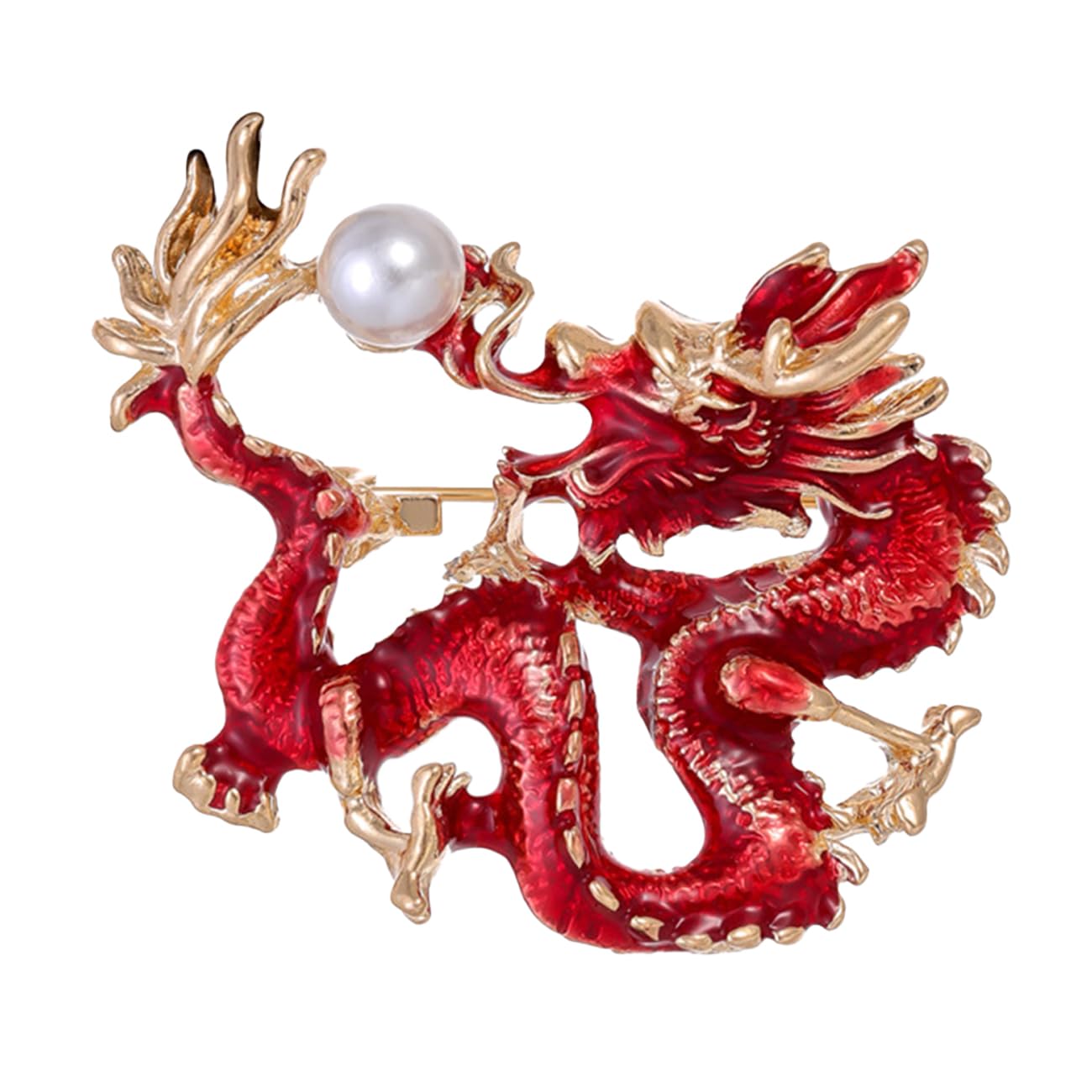 FAIRYGATE Gold Pin for Dress Brooch Crystal Pins Badge Enamel Lapel Brooches for Women Jewelry Decoration for Birthday Dating Party Anniversary UC31