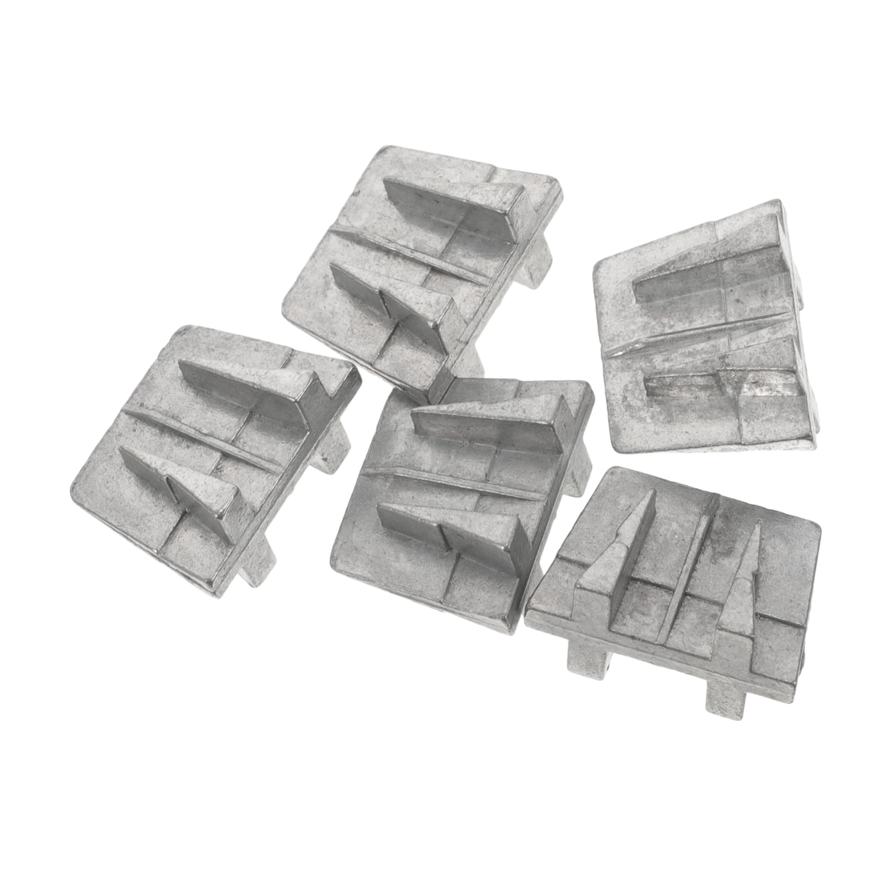 Mipcase 5pcs Hammer Handle Wedges Metal Axe Wedge for Replacement Splitting Wedges Smooth Surface for Constructi