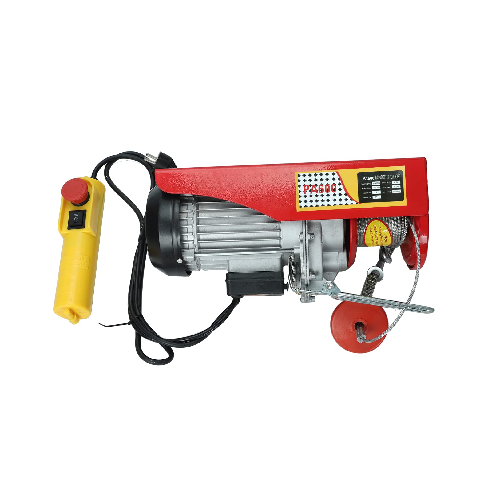 Buy 1320 lbs Lift Electric Hoist Crane Remote Control Power System 110V