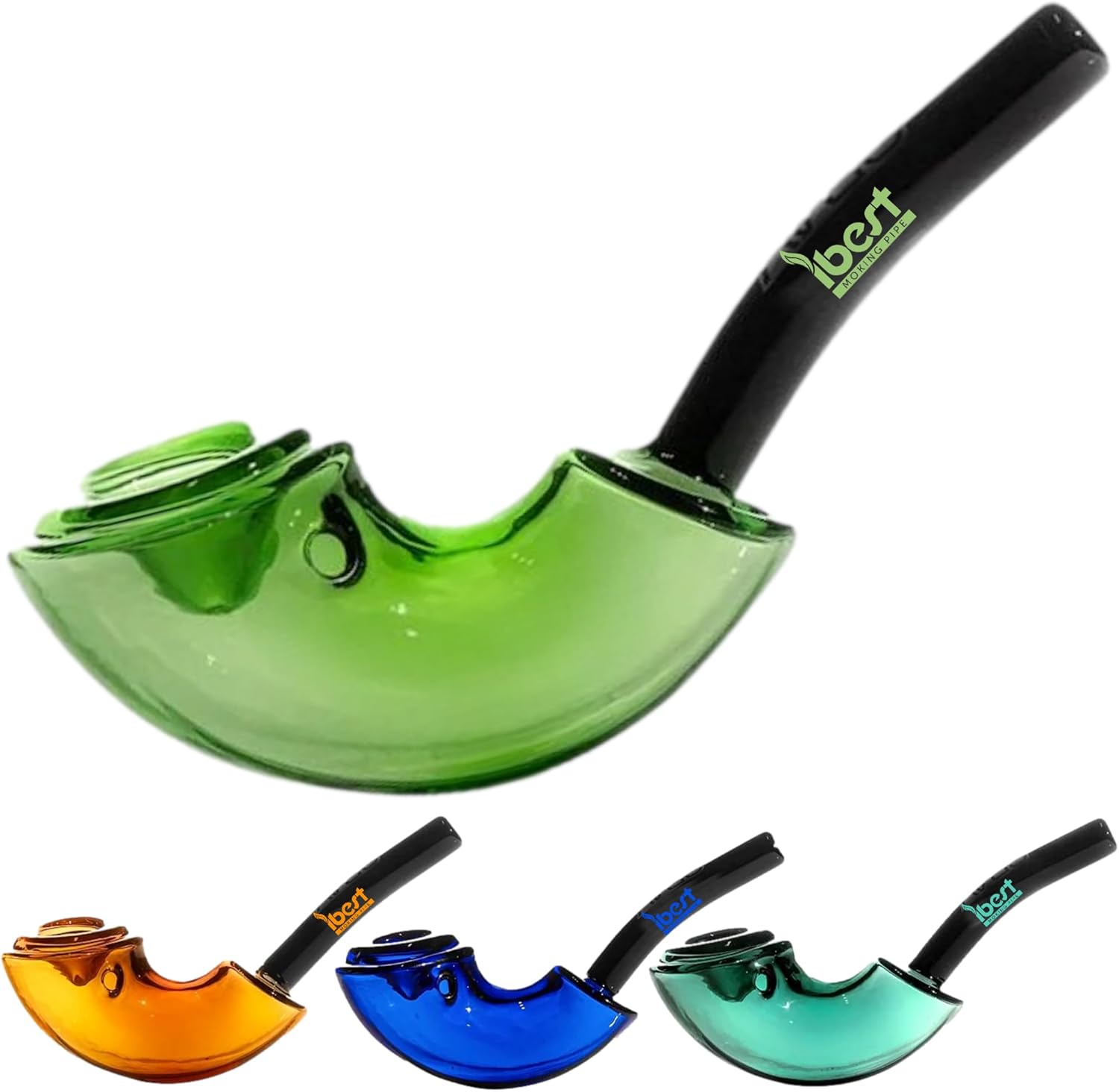 Smoking Pipe Glass Tobacco Pipe Collectable Pack of 1 in Random Colour No Nicotine