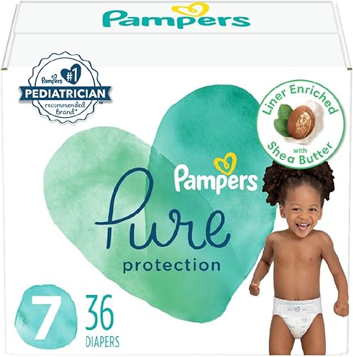 Vista 79 de Pampers Pure Protection - Pañales prémium desechables e hipoalergénicos para bebé, talla 3, 66