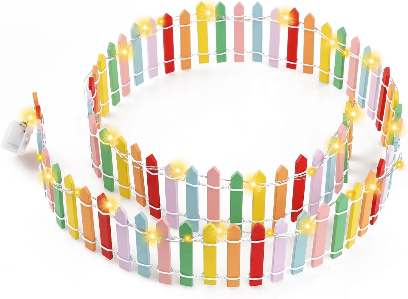 HOSEASCA Mini Fairy Garden Fence Review: 35.5 Inch Cuttable Wood Picket for Backyard Fairy Gardens