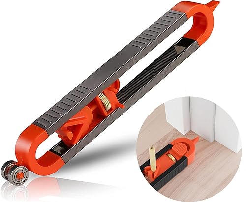 Herramienta de medición de contorno, herramienta de calibre de perfil preciso con cerradura para lápiz para carpintería, borde, esquina y duplicador