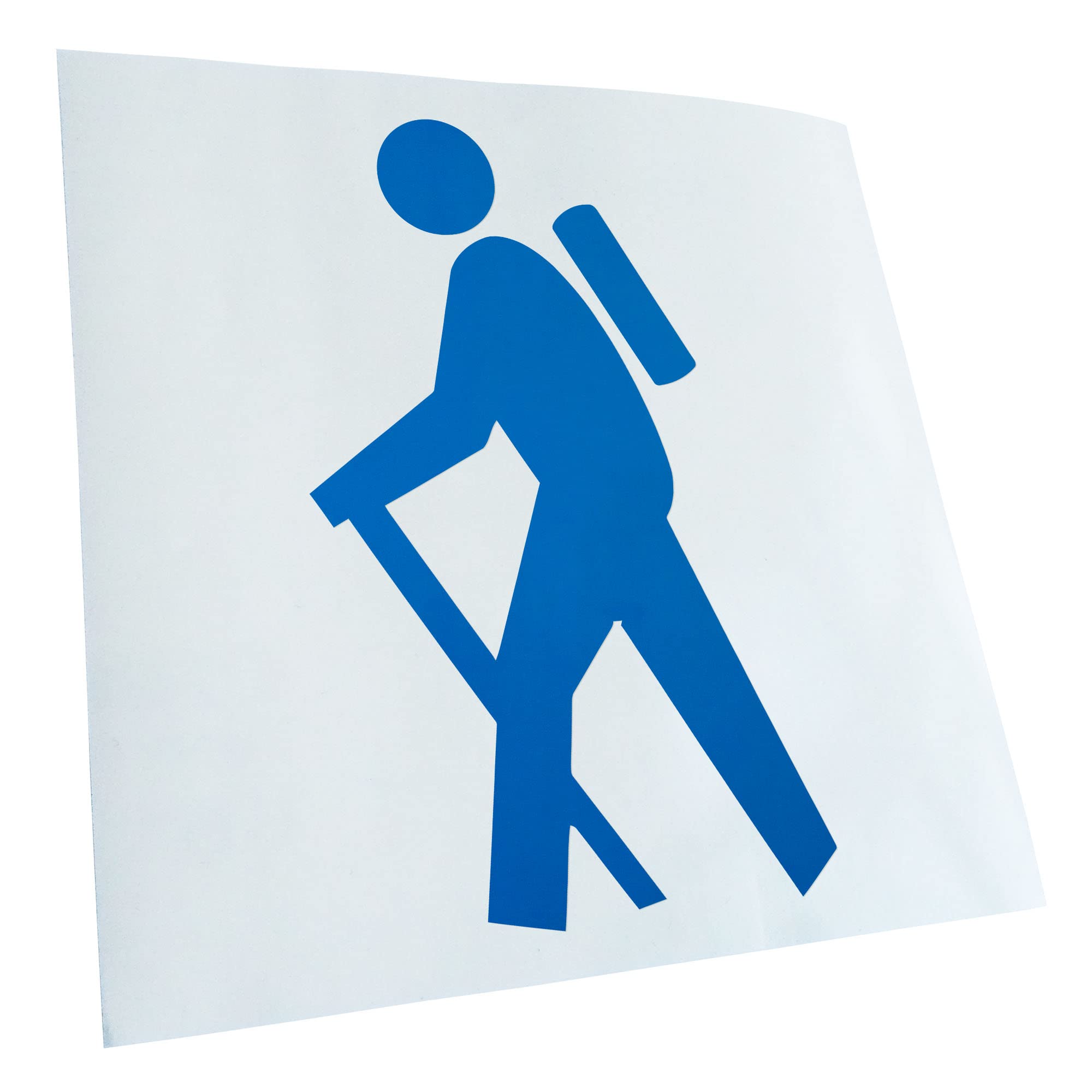 Kiwistar - Car Sticker - Hiker Pictogram - Rear Window Car Sticker Weatherproof for Car Truck Moped Truck - Sticker Exterior Self-Adhesive Tuning Accessories for Window Vehicle Window
