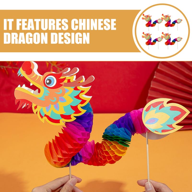 Amosfun Chinese nieuwjaar draak lantaarn slinger kunststof hangdecoratie voor Chinees Nieuwjaar decoratie oudejaarsavond party decoratie tuindecoratie