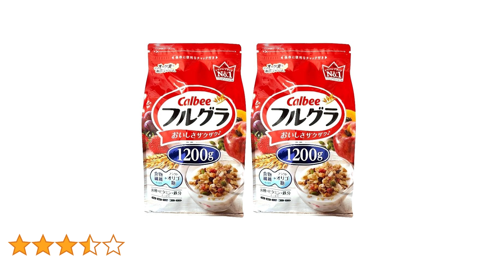 Amazon.co.jp: カルビー フルーツグラノーラ フルグラ 1200g × 2